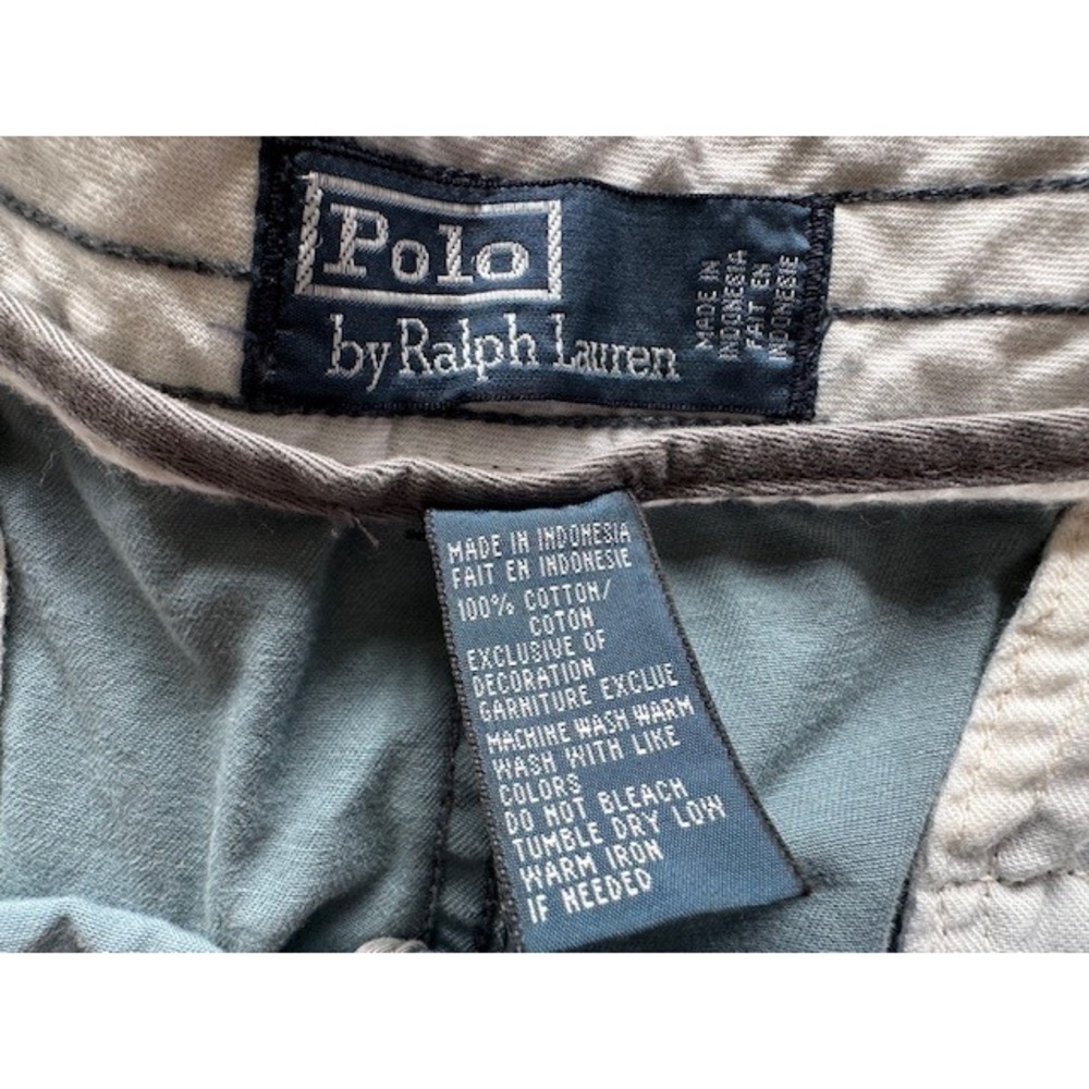 Polo Ralph Lauren Mens Cargo Shorts Blue Gray Cotton Twill Classic Fit - Picture 4 of 4